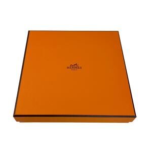 Hermes Empty Small Box Square Gift Present Storage Box 7"x7"x1.25"